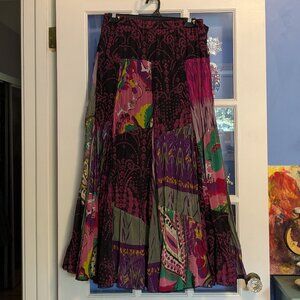 Elastic Waist Boho Skirt